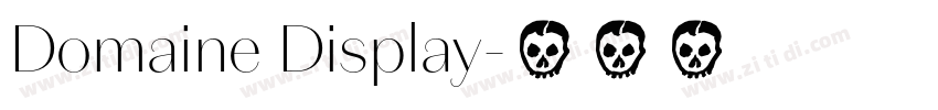 Domaine Display字体转换